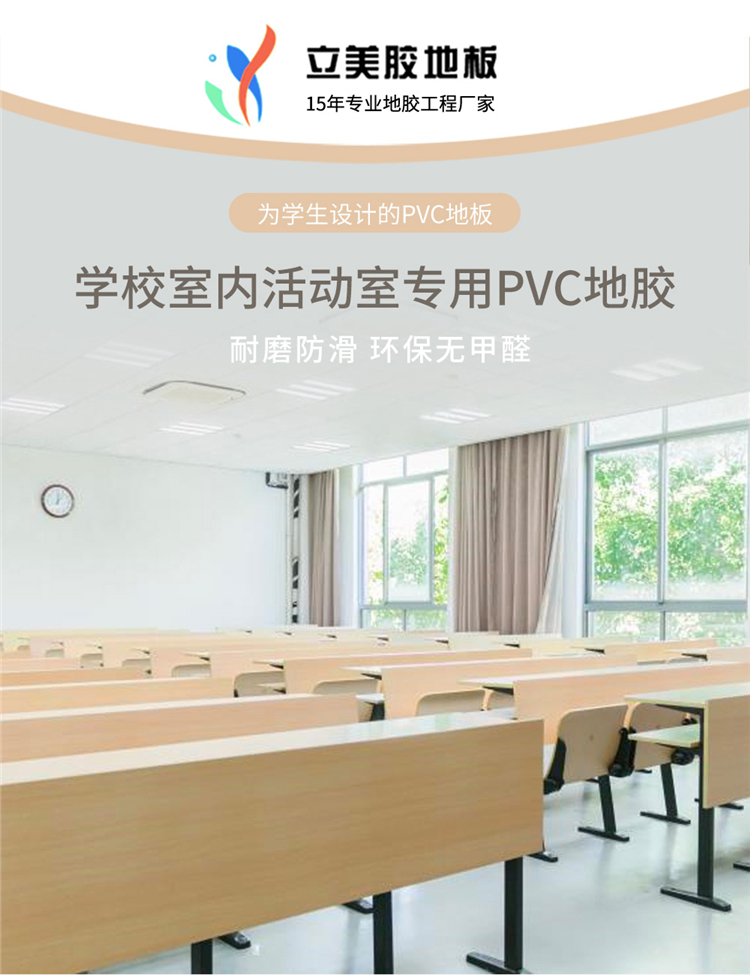 学校活动室pvc地胶